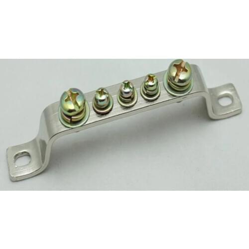 1Pcs JD-08145A Distribution Box Rail Type Connection Copper Bar Copper Terminal Strip Wiring Block Flame Retardant Plastic