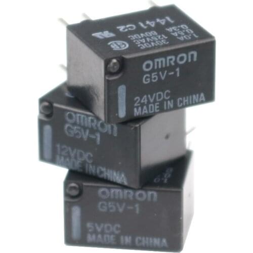 10Pcs Relays G5V-1 5V/12V/24V DC SPDT Two-pole Relays for Signal Circults 6Pins