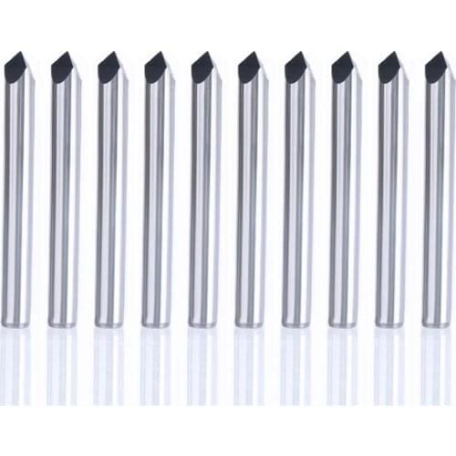 10Pcs Carbide Steel 90 Degree 0.2mm 1/8" Router Pyramid Engraving Bits CNC Machinery