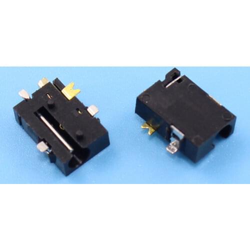 10PCS Female Connector Soldering ROHS DC-056 DC Power Socket DC056 2.5-0.7 MM 2.5X0.7MM SMD SMT 5PINS Tablet Power Sockets