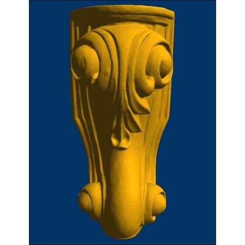 3D model relief for cnc 3D printers in STL format Europe style Furniture leg--60