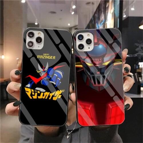 Mazinger Z Phone Case Tempered Glass For iPhone 12 Pro Max Mini 11 Pro XR XS MAX 8 X 7 6S 6 Plus SE 2020 Cover