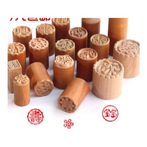 Wooden seal moon cake baking mold / wood pastry cake Printing mould