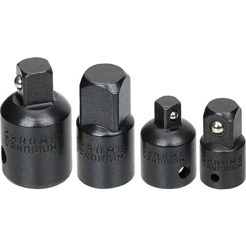 DIYWORK Spanner Set Converter Wrench Adapter 4pcs 1/4 3/8 1/2 Ratchet Wrench Socket Reducer Sleeve CR-V Chrome Vanadium Steel