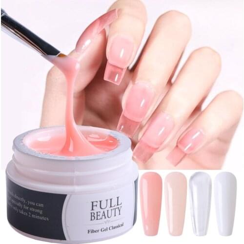 15ML Builder Gel Nail Art Pink Clear Color Gel Polish for Nail Extension Manicure UV Building Gel Soak off Varnish LA1623-1