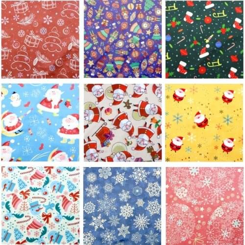 Cotton The Cloth Patchwork Fabrics By The Meter Fabric For Needlework For Patchwork Christmas Positioning Cloth 45*60cm D20