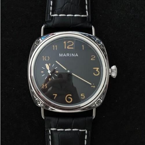 Luminous hands Men's Watch With Leather Strap