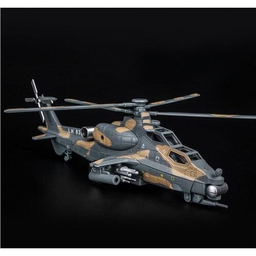 High imulation Armed Helicopter Model, 1: 32 Alloy Pull Back Airplane Model, Musical& Flashing ,metal diecast, Free Shipping