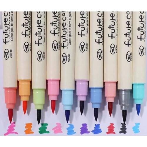 10pcs Colorful Pen Set Painting Soft Fur Office Stationery School Supplies