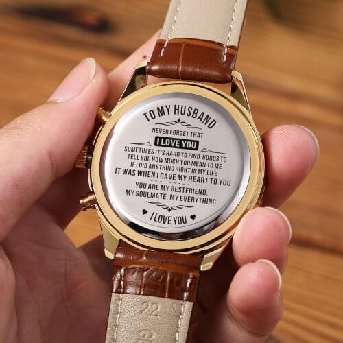 Men's Watch With Leather Strap NAOVTR China
