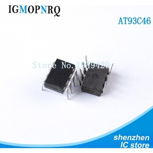 New 10Pcs/Lot AT93C46 93C46 DIP-8 Wholesale Electronic