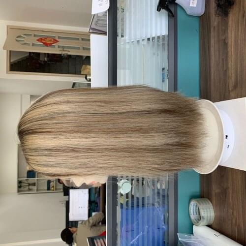 Alishevy Lace top European virgin hair wigs small layer light color jewish wig kosher wig Best Sheitels