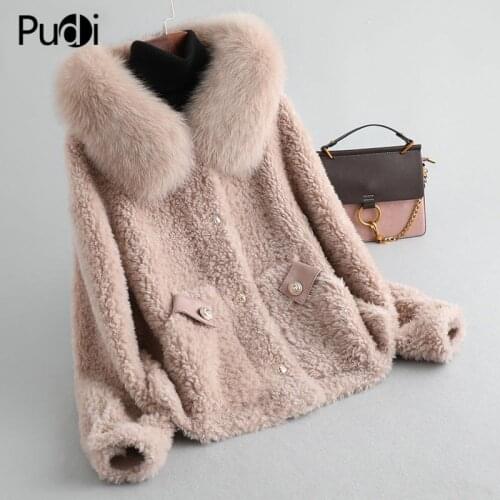 Pudi Women's Sheepskin Coats