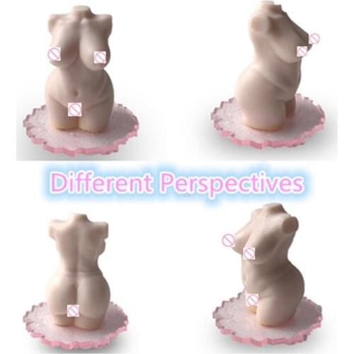 Silicone Mold Denudate Female Easy to Release Sexy 3D Woman Naked Body Silicone Mold for Handicraft Busty woman candle mold