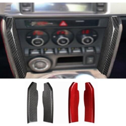 LHD RHD Car Styling Real Carbon Fiber Central Decal Trim Cover Panel For Toyota GT86 Subaru BRZ 2013-2020