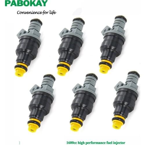 6 pieces x FS CNG 1600cc 160lbs high performance fuel injector 0280150842 0280150846 for Mazda RX7 racing car truck