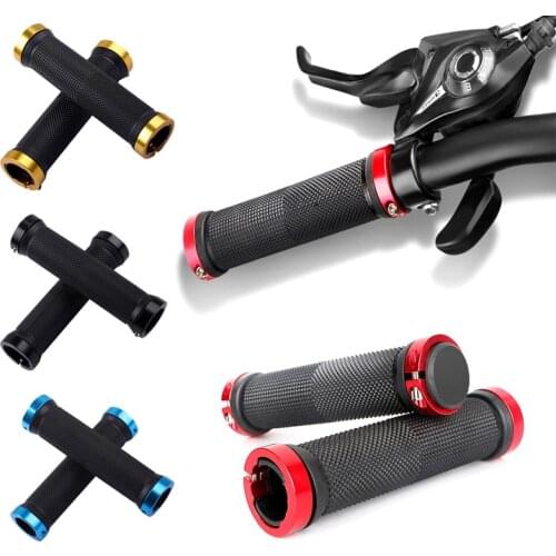 Bicycle Grips MTB Bike Handbar Grips Rubber Non-slip Bilateral Lock Cycling Bmx Handle Grips Bikes Handlebar Grips