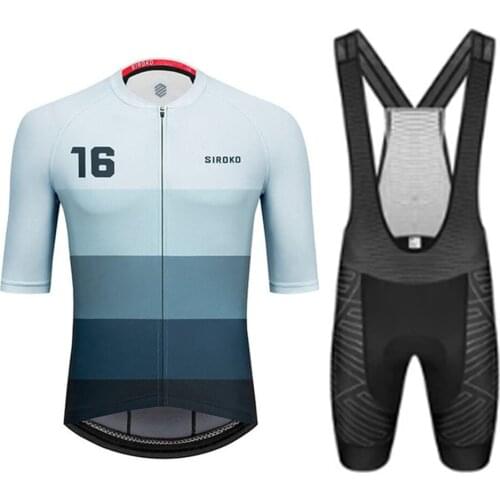 Siroko Cycling Jersey Set Men Bike Wear Maillot Ciclismo Summer Outdoor Clothing Mtb Short Sleeve Shirt Gel Shorts Suit Hombre