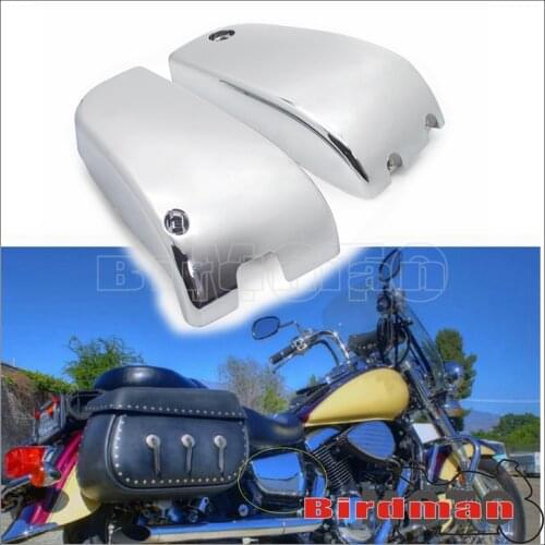 1Pair ABS Plastic Motorcycle Battery Cover Side Fairing for Kawasaki Vulcan VN1500 Classic Nomad Cruisers