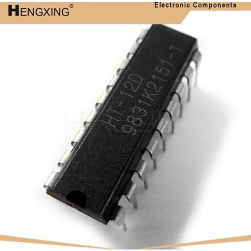 10piece = 5pair Original 5PCS HT12D and 5PCS HT12E DIP20 . HT-12D+HT-12E In Stock DIP