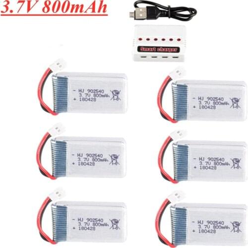 3.7V 800mAh Lipo Battery for Syma X5 X5C X5SC X5SW TK M68 MJX X705C SG600 RC Quadcopter Drone Spare Part 902540 3.7v battery