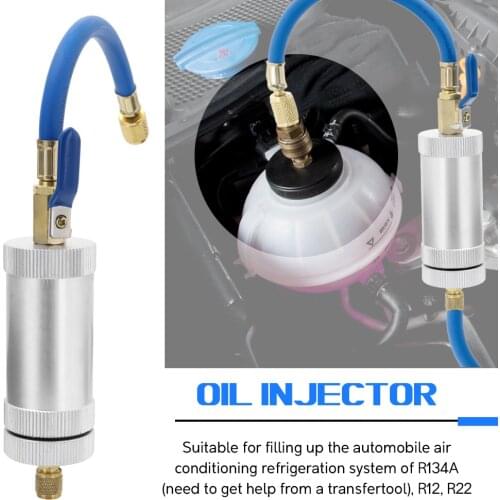 R12 R134A R22 Car Oil Injector Air Conditioning Dye Injection Tool 2 Ounce Pure Liquid Oil Coolant Filler Tube Car Accessories