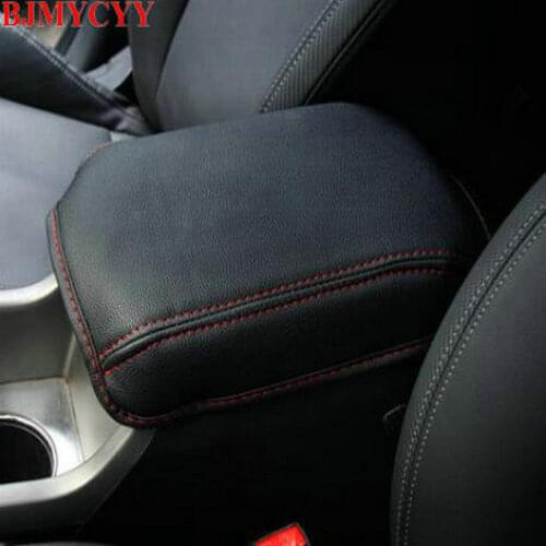 BJMYCYY Car-styling Interior trim for automobile armrest case decorative sleeve Accessories For KIA Sportage R 2010-2017