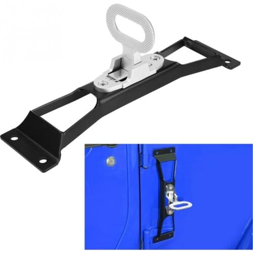 Door Hinges Foot Rest Pedal Peg for Jeep JK Wrangler & Unlimited 2007-2018 Steel Door Pedal