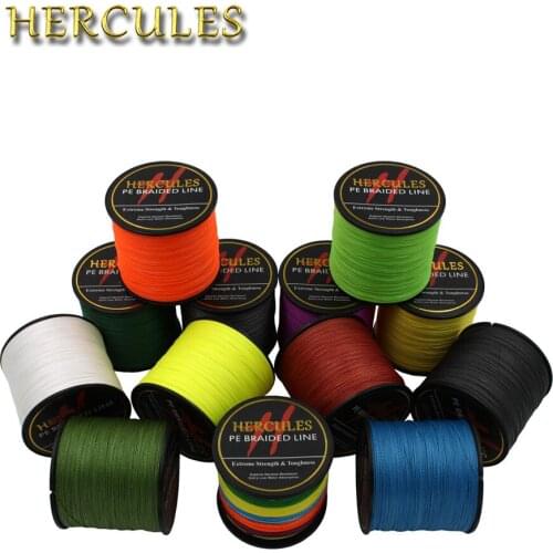 Hercules 4 Strands 300M PE Braided Fishing Line Sea Saltwater Carp Fishing Weave Superior Extreme Strong Fishing Accessories