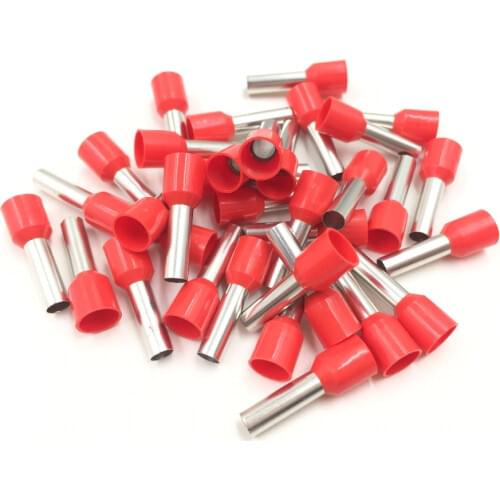 1000pcs Cold pressed terminal E6012 tube type terminal European insulated terminal VE6012 pin terminal 6 square