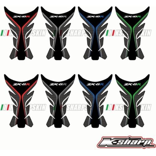 K-sharp 3D ADESIVI Sticker Decal Emblem Protection Tank Pad Cas Cap Fit KAWASAKI NINJA ZX-6R ZX-10R