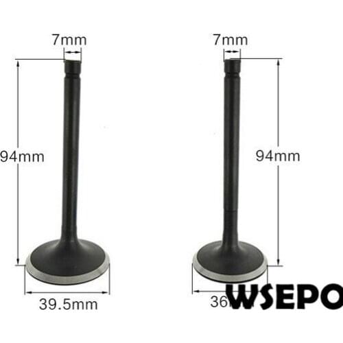 Chongqing Quality! Intake and Exhaust Valves Kit for 192F 12HP Air Cooled 04 Stroke Diesel Engine,7.5KW~8KW Generator Parts
