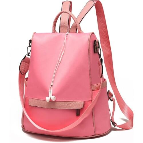 Women Backpack High Quality Youth Leather Backpacks for Teenage Girls Female School Shoulder Bag Bagpack black