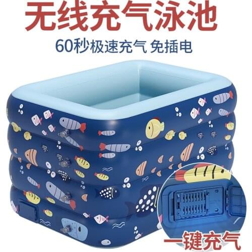 New wireless automatic inflatable swimming pool Large outdoor PVC plastic pool baby children home swimming pond