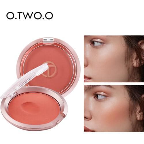 O.TWO.O Bouncy Blush Matte Makeup Lightweight Face Blusher Natural Rouge Cheek Blusher Peach Contouring For Face Cosmetics