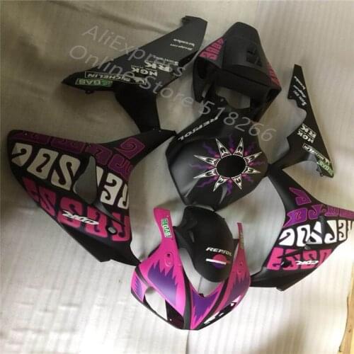 Pink black Motorcycle Fairing Kit Fit For Honda CBR 1000RR CBR1000RR 2006 2007 CBR 1000RR 06 07 bodywork Fairing