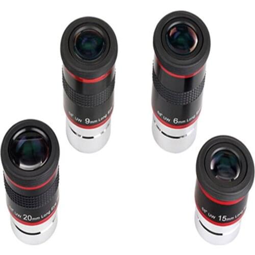 Astronomical telescope accessories 68 degrees ultra wide angle high magnification HD eyepiece with four specifications