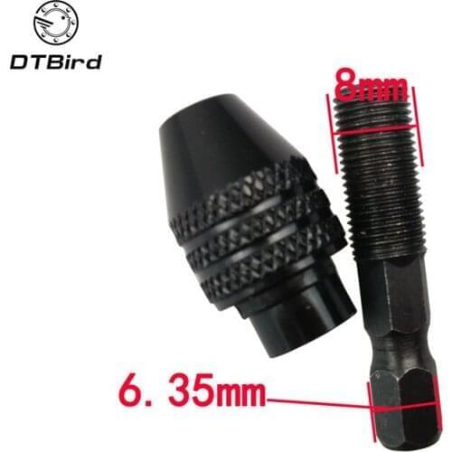 M8x0.75mm Multi Chuck Keyless For Dremel Rotary Tools 0.3-3.2MM Collet Faster Bit Swaps Universal Mini Grinding Chucks
