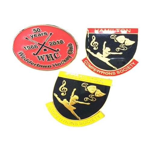 Customized Small Size Pins in Die Struck with Butterfly Clutch or Safety Clip Lapel Pin