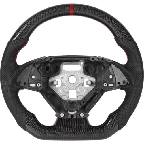 Custom Carbon Fiber Steering Wheel Nappa Perforated Leather for Chevrolet Camaro 2016 2017 2018 2019 2020 2021
