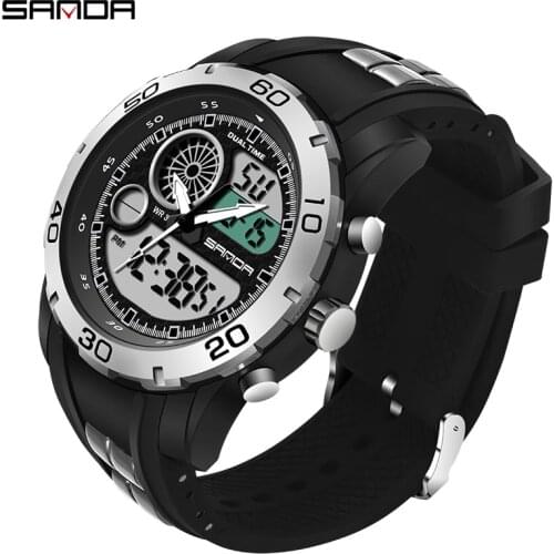 SANDA Military Mens Watches Top Brand Luxury Waterproof Sport Wristwatch Multifunction Quartz Male Watch relogio masculino
