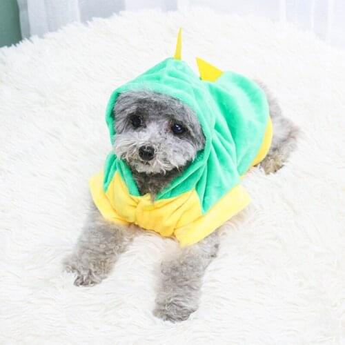 Dog Halloween Dinosaur Cosplay Costume Christmas 2 Legs Design Clothing Puppy Outfits Party Dressing Up Hoodies