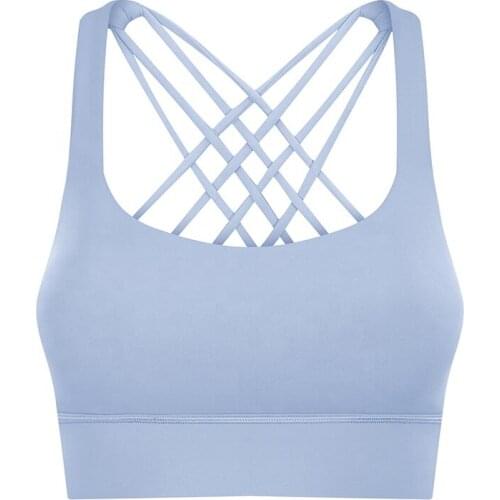 Yoga Sports Bra Comfortable Skin-friendly Simple Design White Fast Dry Training Vest Women Gym Sexy Fitness Bras for Girls