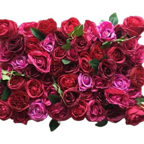 TONGFENG 8pcs/lot Mixcolor Wedding 3D flower wall flower runner wedding Artificial silk rose peony wedding backdrop decoration