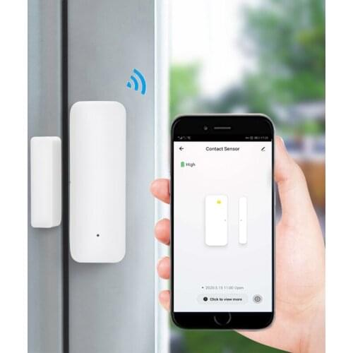 Tuya Smart Home WiFi Door Sensor Alarm Window Open Closed Detectors Magnetic Switch APP Alert Security System With Alexa Google