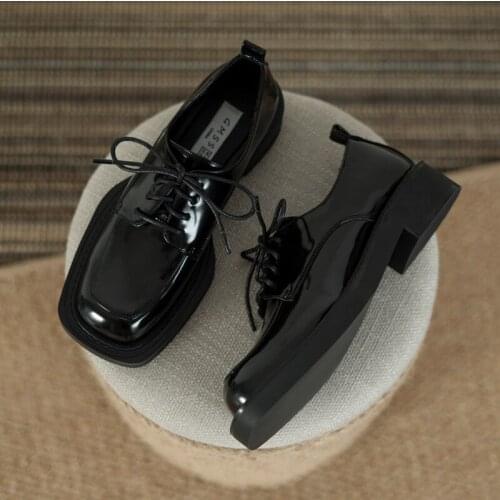 2021 Autumn British Female Japanese Mary Jane College Style Thick-Soled Retro Female Four Seasons Shoes