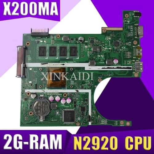 XinKaidi X200MA Laptop motherboard for ASUS X200MA F200M F200MA Test original motherboard 2G-RAM N2920 4 cores CPU