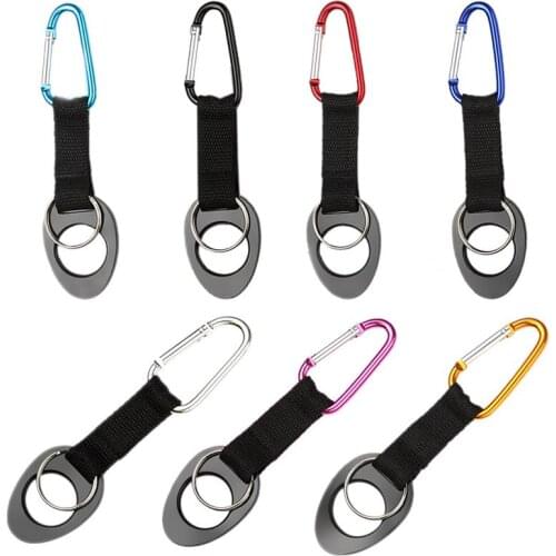 Mountaineering outfit Carabiner for keys Trinkets 1pcs Aluminum Alloy Nylon Webbing Snap Clip Hooks Keychain Climbing