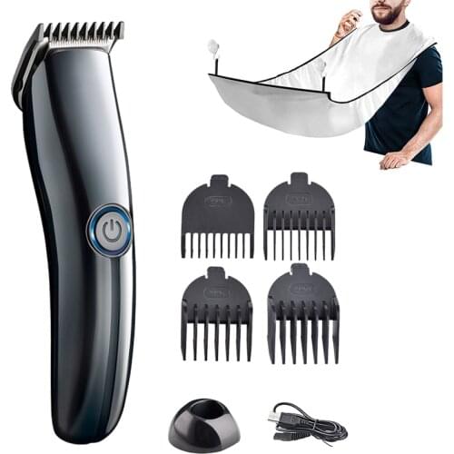 2 Styles Set USB Hair Clipper Blade Barber Hair Clippers Trimmer Set Men Electric Beard Trimmer Hair Cut With 4 Limit Combs