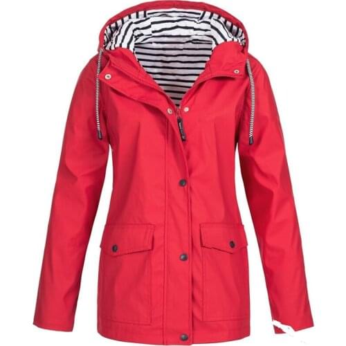 2021 Womens Rain Jacket Wind Hood Women Jacket For Women